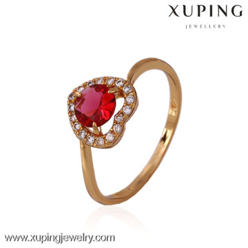 11337 xuping fashion finger 18k gold weeding rings with stone